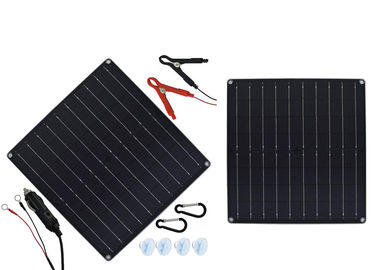 20W Czarna składana przenośna ładowarka słoneczna Power Bank na kemping